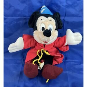 Vintage Disney Sorcerer Mickey Mouse Fantasia Disneyland Plush